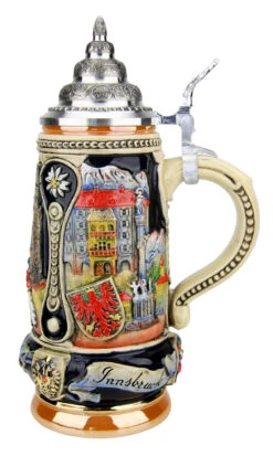 Vienna, Salzburg, Innsbruck Austria Beer Stein -Luxury Cup Store Vienna Salzburg Innsbruck Austria Beer Stein K303WSI RS SM 61891.1490043224