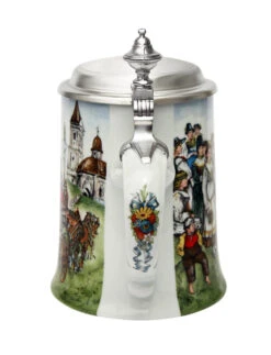 Zimmermann Wedding March Porcelain Beer Stein -Luxury Cup Store Wedding March Porcelain Beer Stein Z9453 Back SM 70054.1493400301
