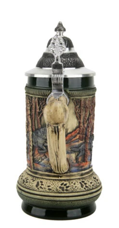 Wolf Beer Stein -Luxury Cup Store Wolf Beer Stein KT7000Z Back SM 09437.1461698922